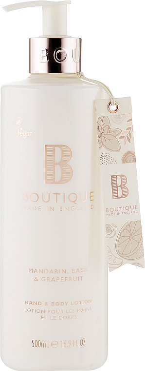 Hand- und Körperlotion mit Mandarine, Basilikum und Grapefruit - Grace Cole Boutique Hand & Body Lotion