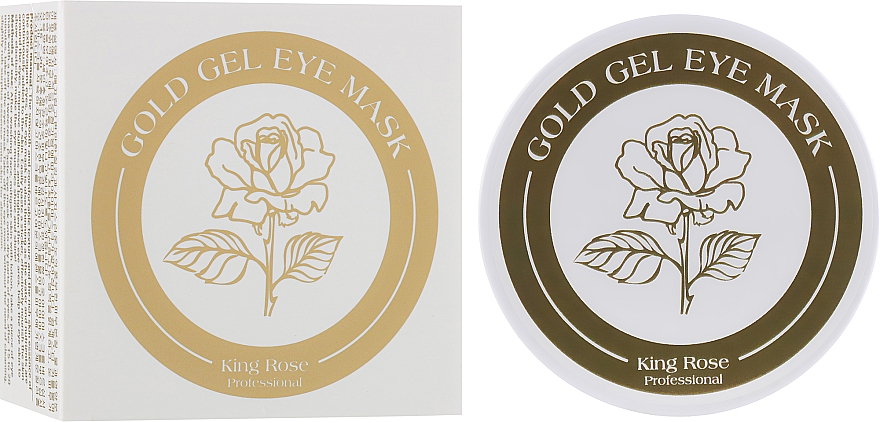 Anti-Aging-Hydrogel-Augenpatches mit Gold - King Rose Gold Gel Eye Mask