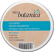 Entspannendes festes Haarshampoo mit Aloe Vera, Lavendel und Babassuöl Trico Botanica Calming Solid Shampoo Relaxing