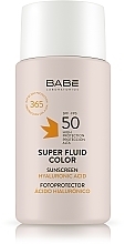 Sonnenschutzfluid für das Gesicht mit Hyaluronsäure SPF 50+ Babe Laboratorios