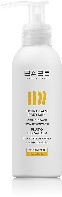 Feuchtigkeitsspendende Körpermilch mit Jojobaöl - Babe Laboratorios Hydra-Calm Body Milk Travel Size