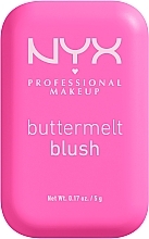 NYX Professional Makeup Buttermelt High-Pigment Powder Blush  Cremiges Gesichtsrouge