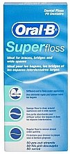 Kieferorthopädische Zahnseide zur Reinigung von Zahnspangen, Brücken und größeren Zahnzwischenräumen Oral-B Super Floss