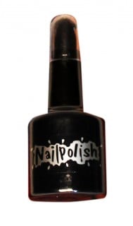 Nagellack- und Lippenstift-Kombination 2 in 1 schwarz