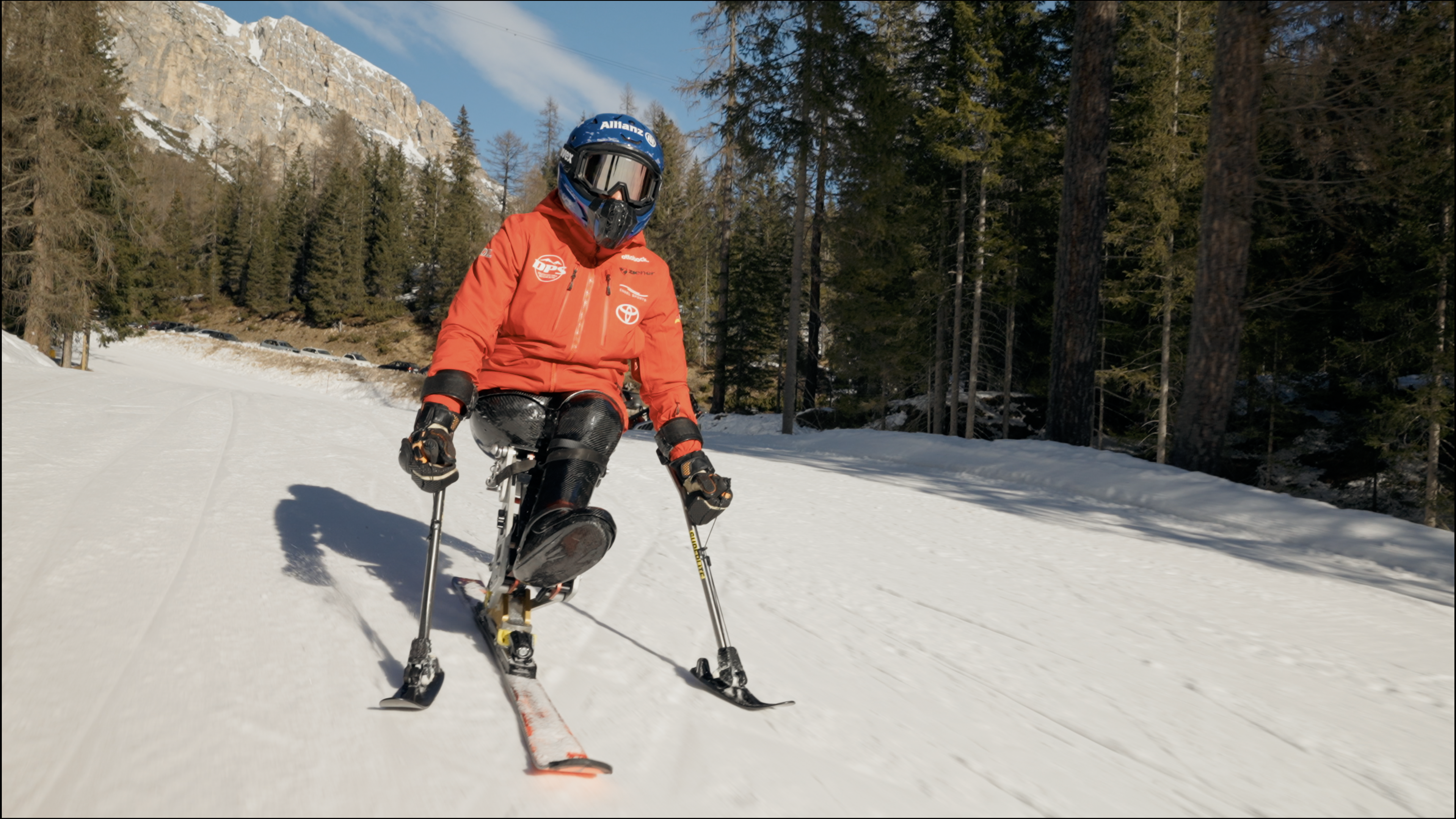 Anna-Lena Foster auf dem Monoski