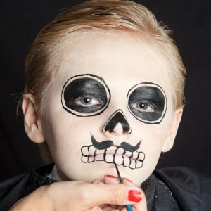 Dia de los Muertos Make Up Schmink-Anleitung Junge (8)