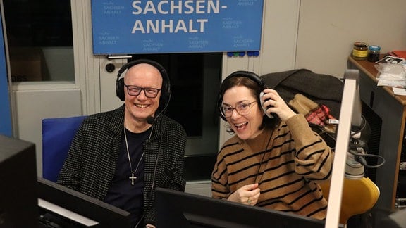 Programmmacher Thomas Nebcke bei Antonia Kaloff MDR SACHSEN-ANHALT