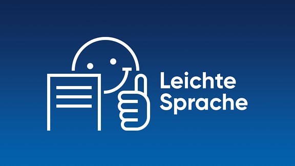 Logo Leichte Sprache mit Text: Leichte Sprache