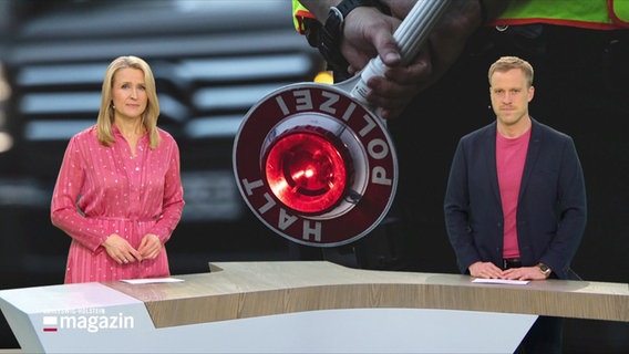 Moderationsduo Gabi Lüeße und Henrik Hanses im Studio. © Screenshot 