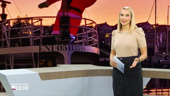 Alexandra Bauer moderiert Schleswig-Holstein 18.00. © Screenshot 