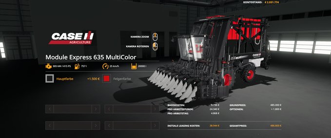 CaseIH ModuleExpress536 - MultiColor Mod Image