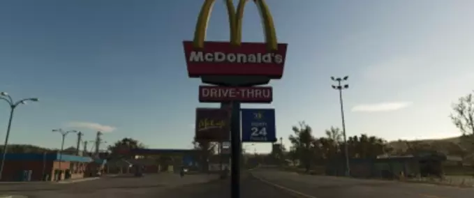 McDonald's Drive-Thru Schild Mod Image