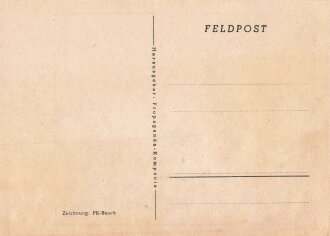 Ansichtskarte/Feldpost "Weihnacht im Osten 1943"