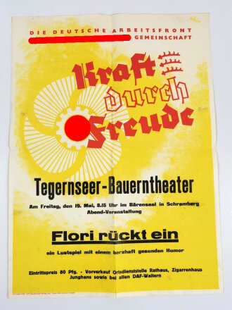 "Kraft durch Freude " Plakat für das...