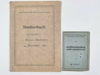 Studienbuch und Studentenausweis "Universität...