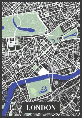 Poster Stadtplan London