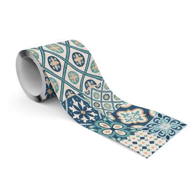 Deko & Accessoires Tapetenbordüre Mediterranes Mosaik