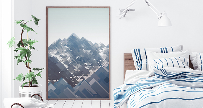 Geometrisches Poster Berge