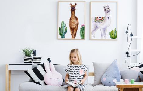 Poster für ein Kinderzimmer mit Tieren