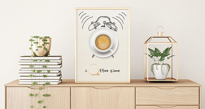 Poster Kaffeezeit