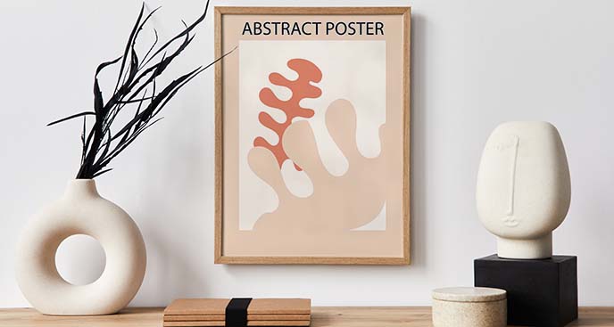 Poster Pastell-Formen