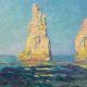 Claude Monet, Aiguille d’Étretat, marée basse [Felsnadel von Étretat bei Ebbe], Detail, 1883, Öl auf Leinwand, 60 x 81 cm (Privatsammlung, Foto: Alexandra Matzner, ARTinWORDS)