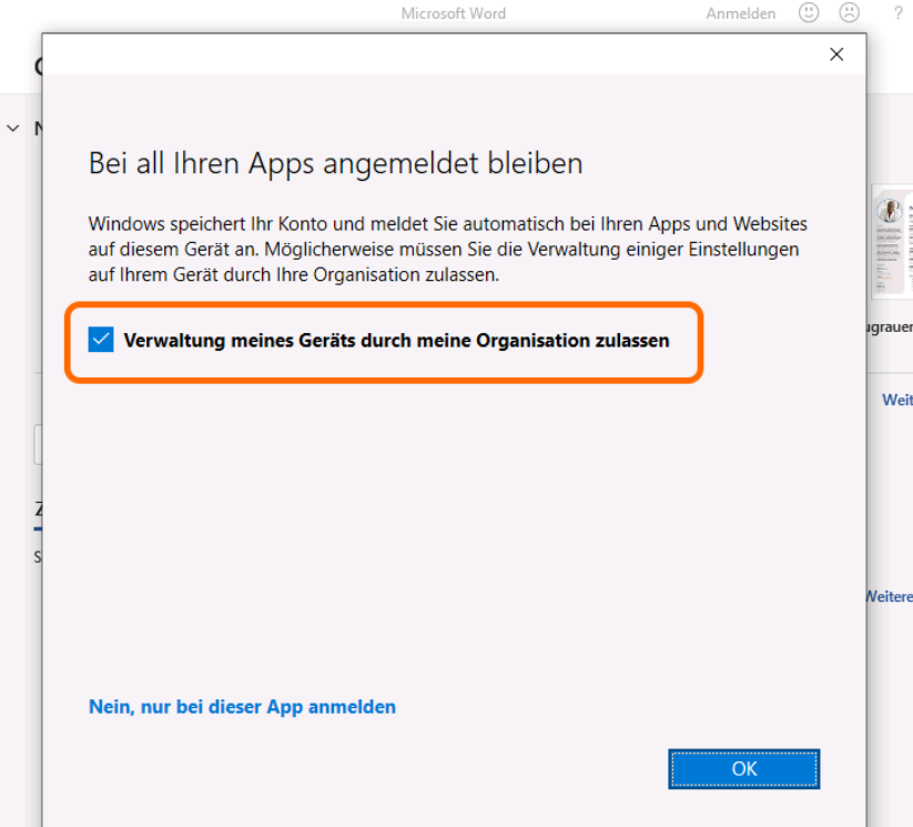 PIN zurücksetzen Fehler“CAA2000B“ auf AzureAD „registered“ Geräten nach Office  365 Installation –  Schnelle Hilfe für schnelle Admins