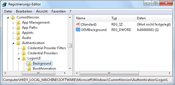 Windows 7: Eigenes Hintergrundbild im Anmeldebildschirm ...