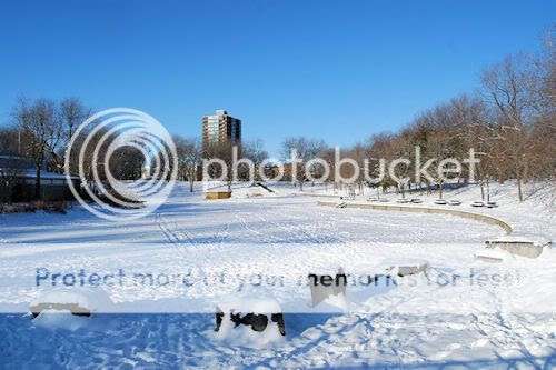 Parque La Fontaine en Invierno