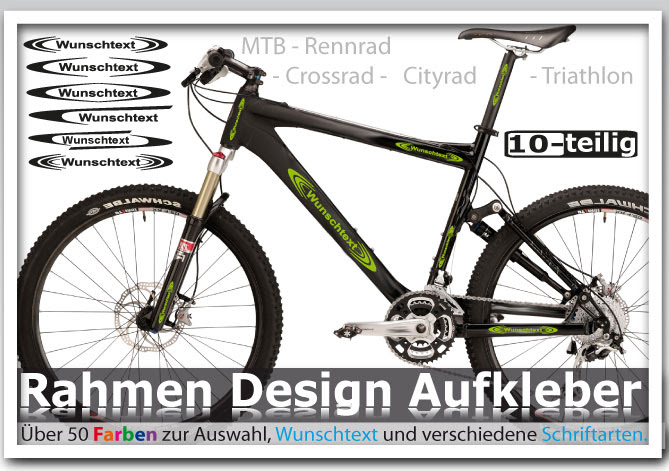 fahrrad beschriftung