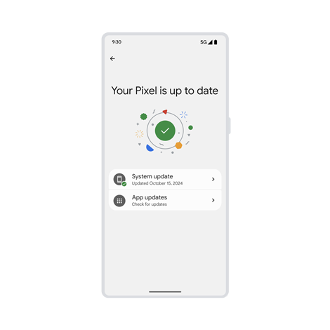Ein Pixel Smartphone wurde gerade auf Android 15 aktualisiert.