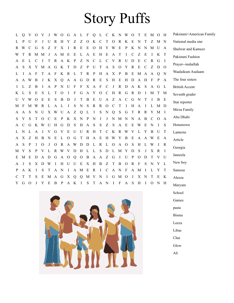 Story Puffs Word Search