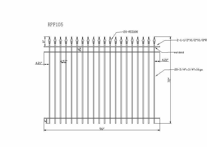 Commercial Grade Wrought Iron Fence | Fence-Depot