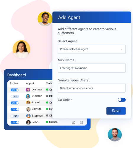 agent dashboard