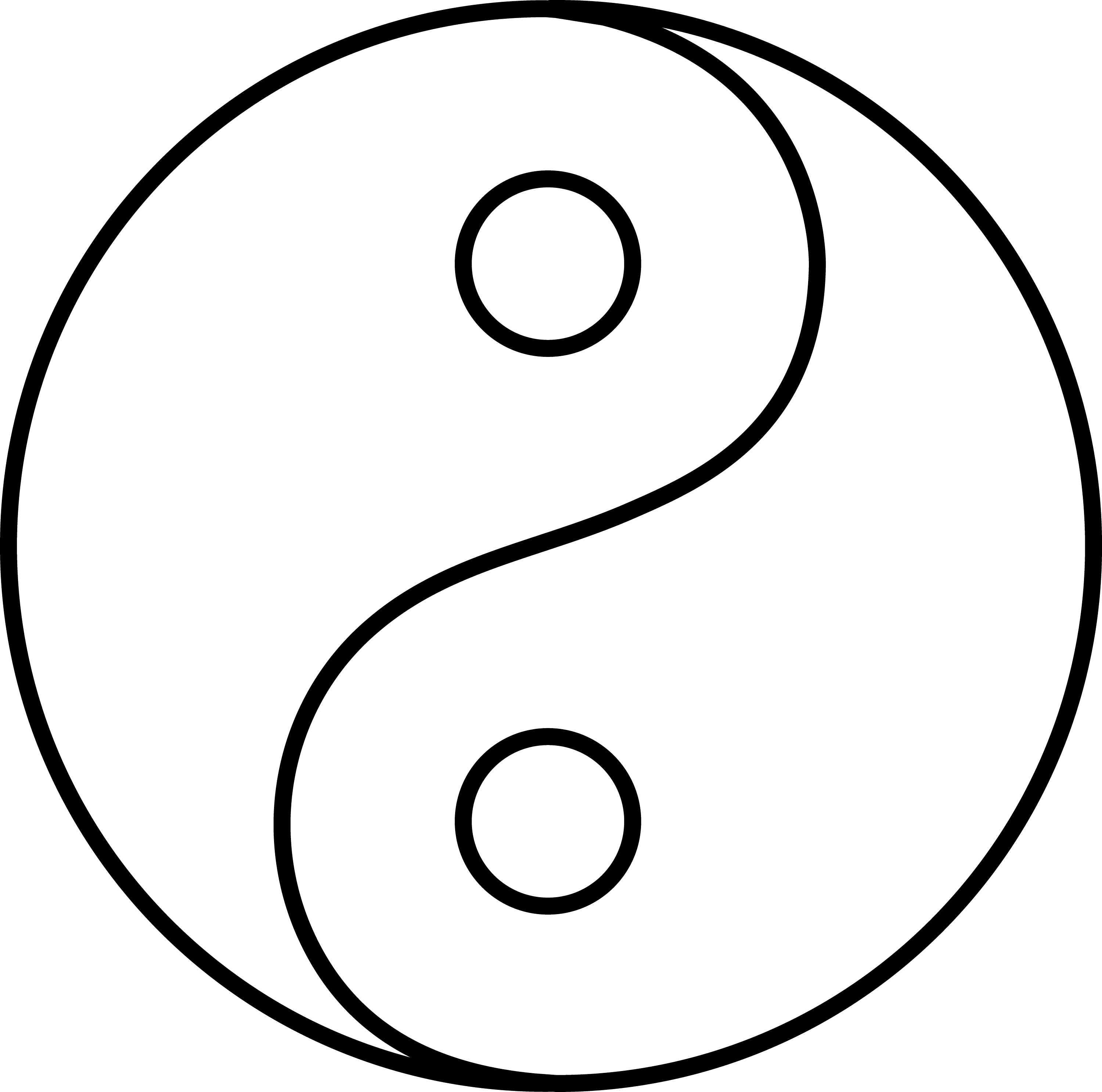 Yin Yang Outline