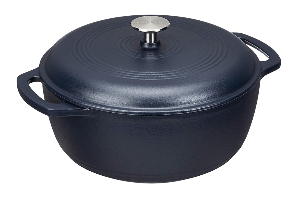 Amazon Basics 6 Qt. Enameled Cast Iron Dutch Oven