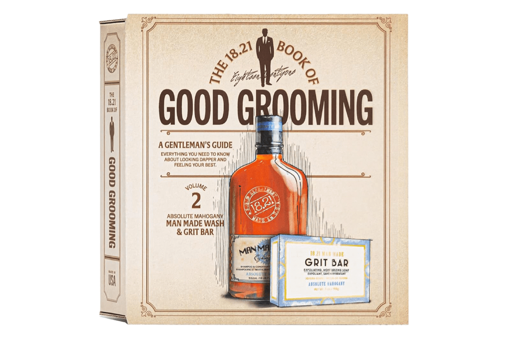 18.21 Man Made Men's Book of Grooming Gift Set