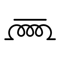 inductance magnetic core icon