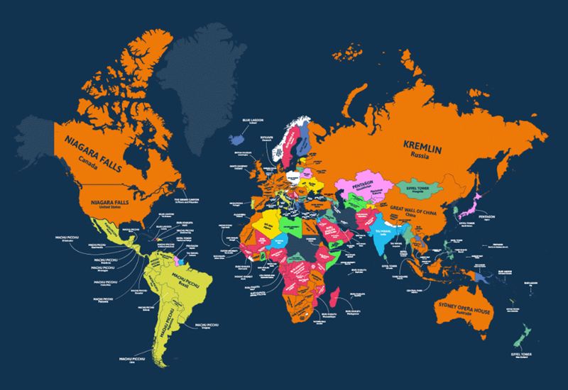 What are the most Googled landmarks around the world?