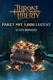 THRONE AND LIBERTY - Paket mit 1.000 Luzent (+125 Bonus)