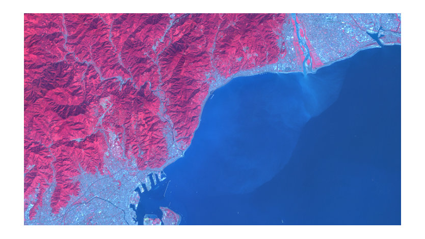 Satellite view of a portion of Western Europe taken with the ASTER instrument which provides information about land surface temperature, color, elevation, and mineral composition.