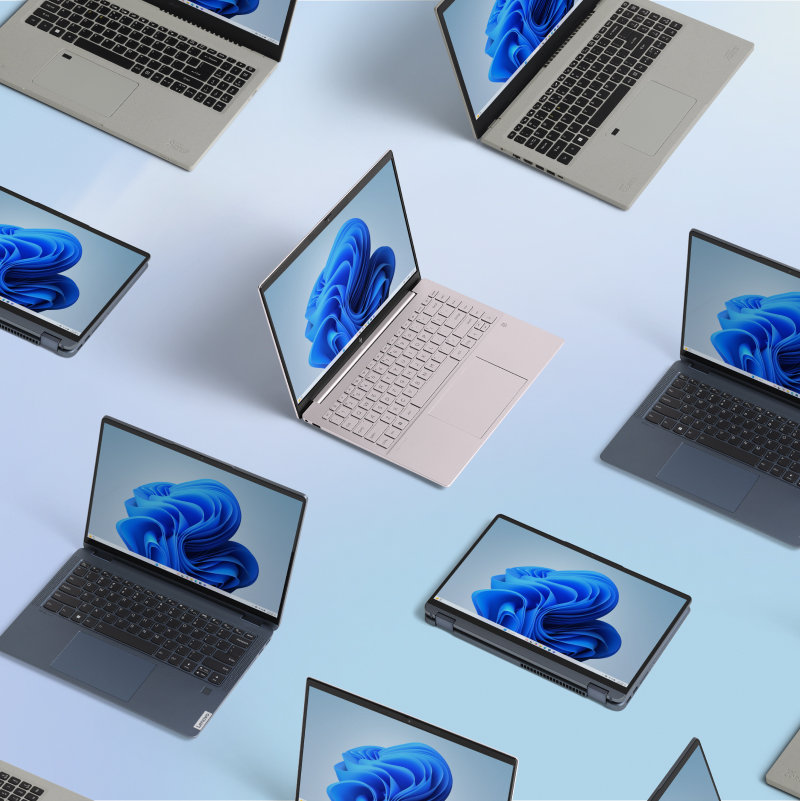 An array of devices sitting on a table