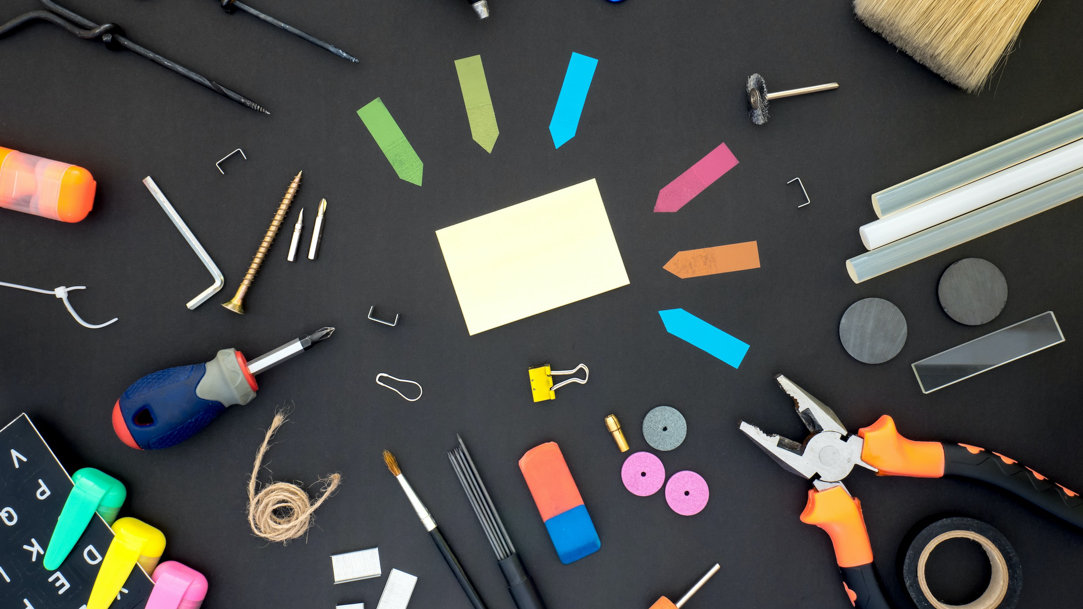 Tools on a table