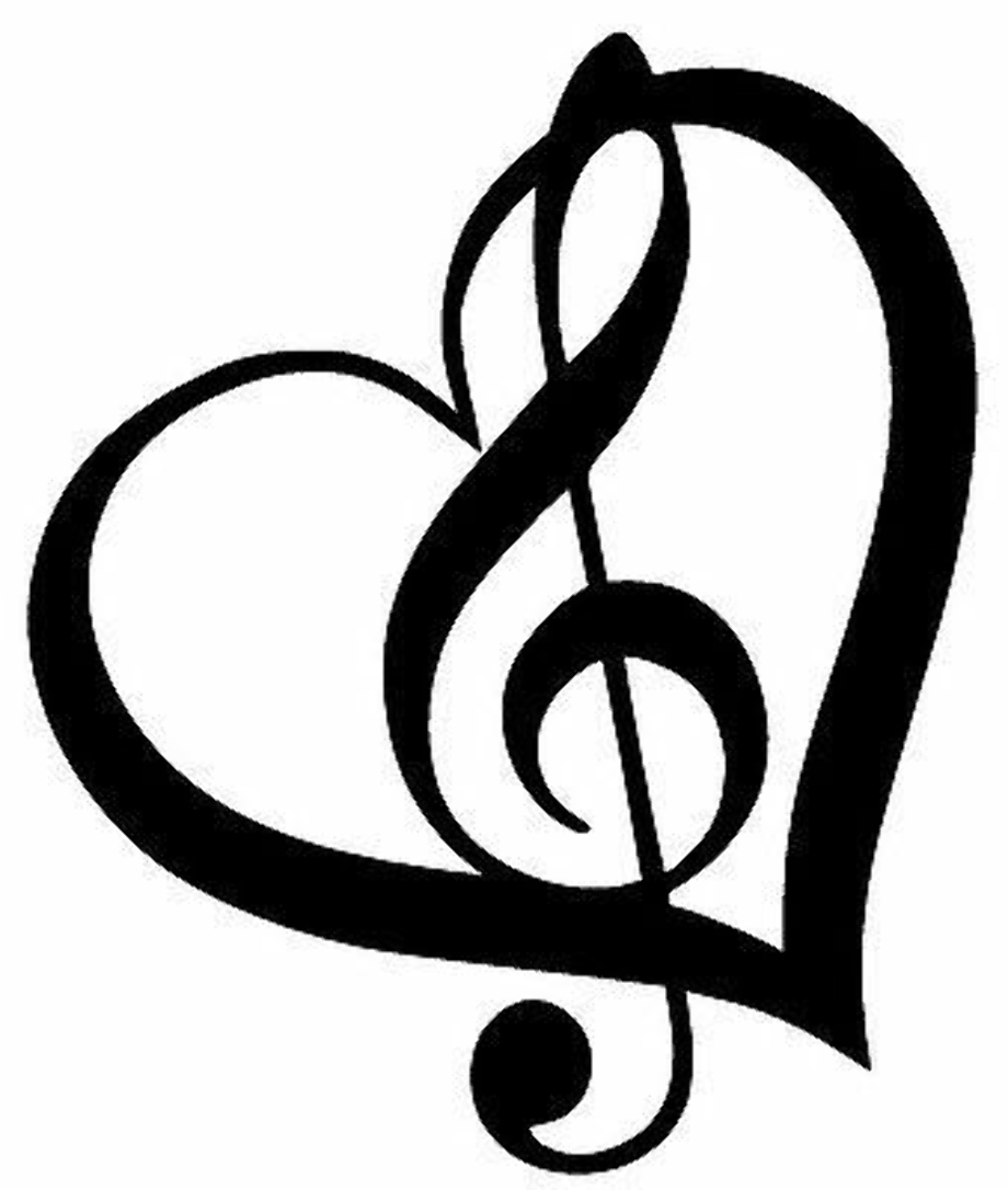 Music notes treble clef