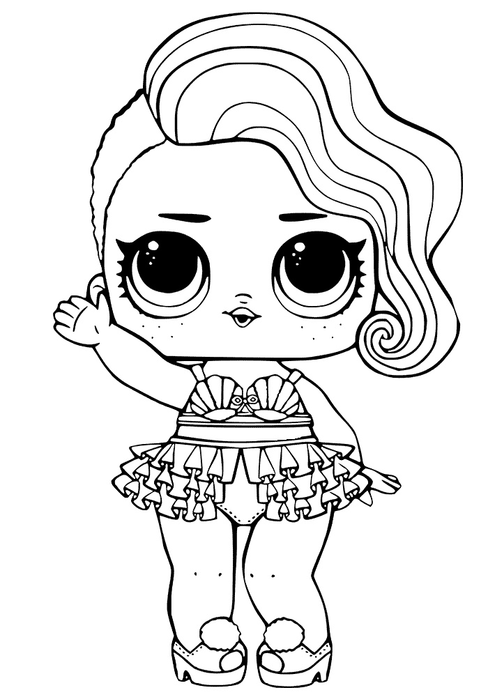 LOL Coloring Pages: Cute Printable Surprise Dolls » Print Color Craft