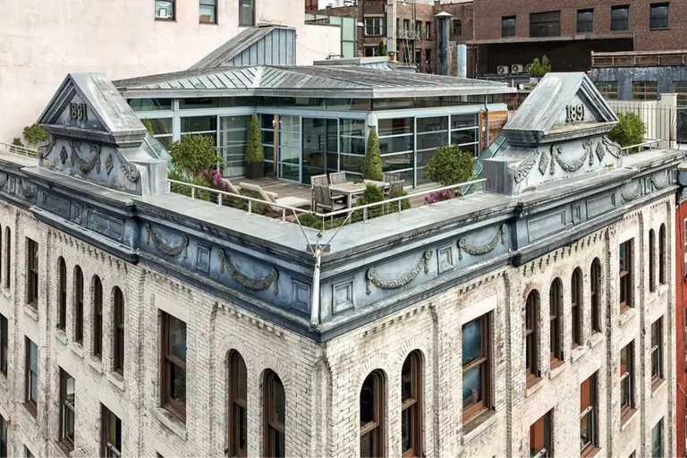 This $6M Tribeca loft has bedrooms surrounded by terrace and sky