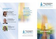 Flyer der Seelsorge - Marien-Krankenhaus Bergisch Gladbach