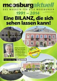 MOOSBURG AKTUELL - EINE BILANZ DIE SICH SEHEN LASSEN KANN!