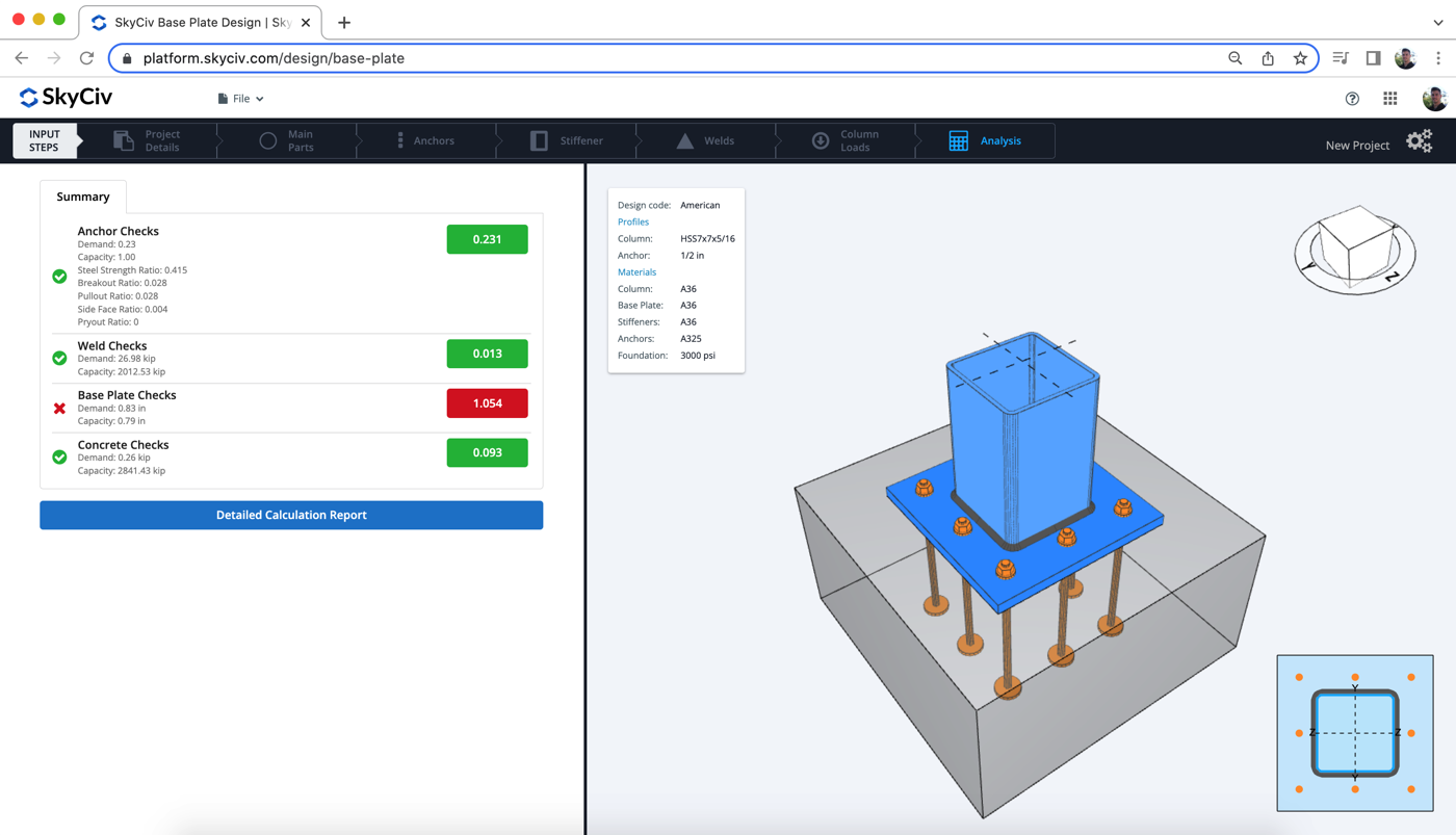 SkyCiv Plates Wings Analysis Software S3D