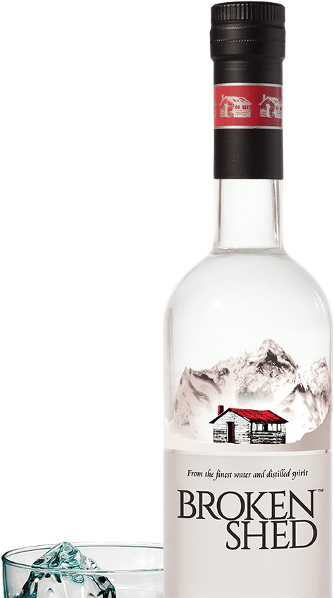 Broken Shed Vodka Bottle PNG image